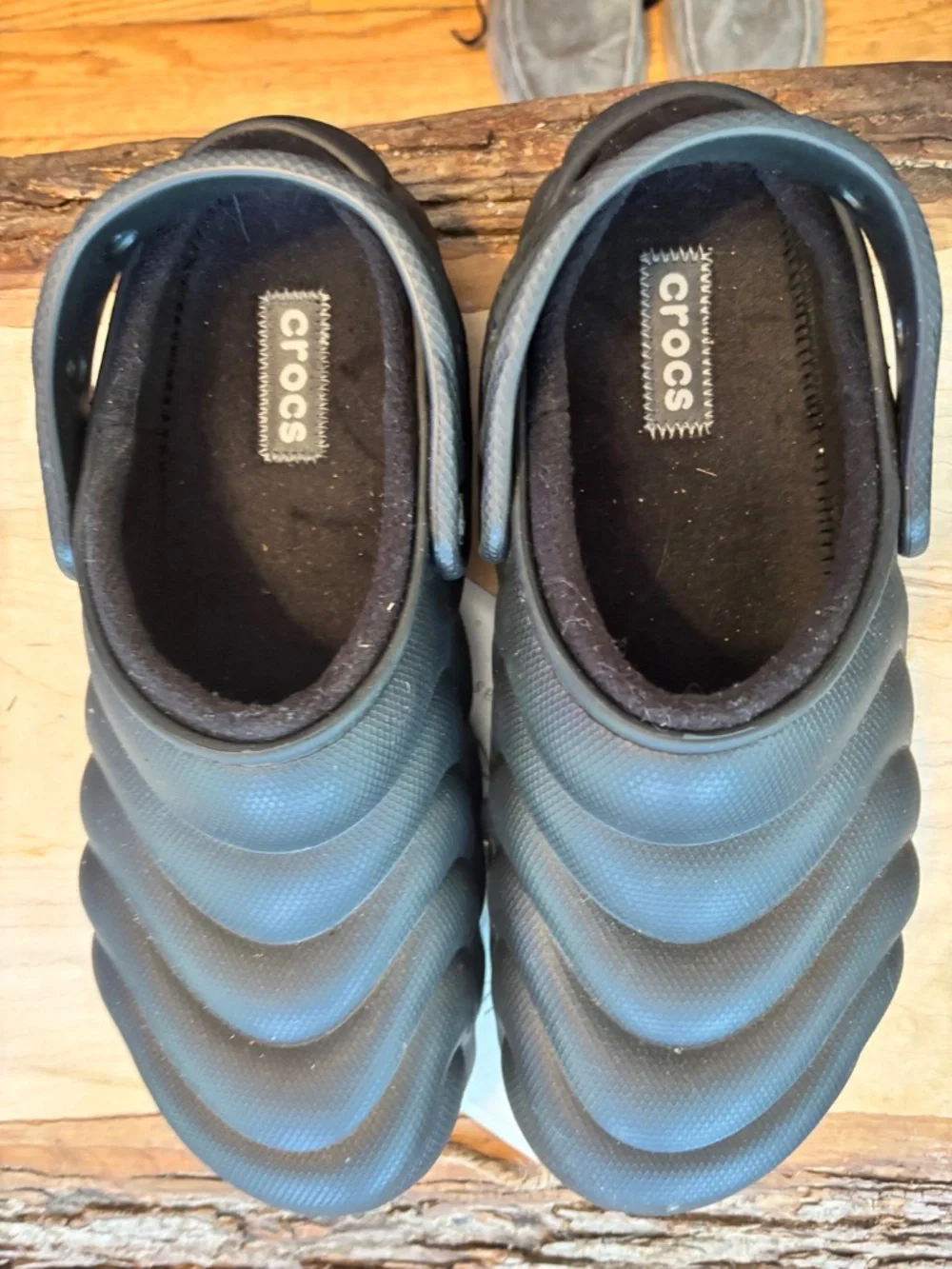 2 Pairs pf Black Crocs(never worn)